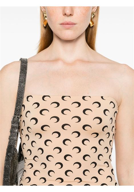 moon tube top woman beige MARINE SERRE | WTS011A CJER0001TA10